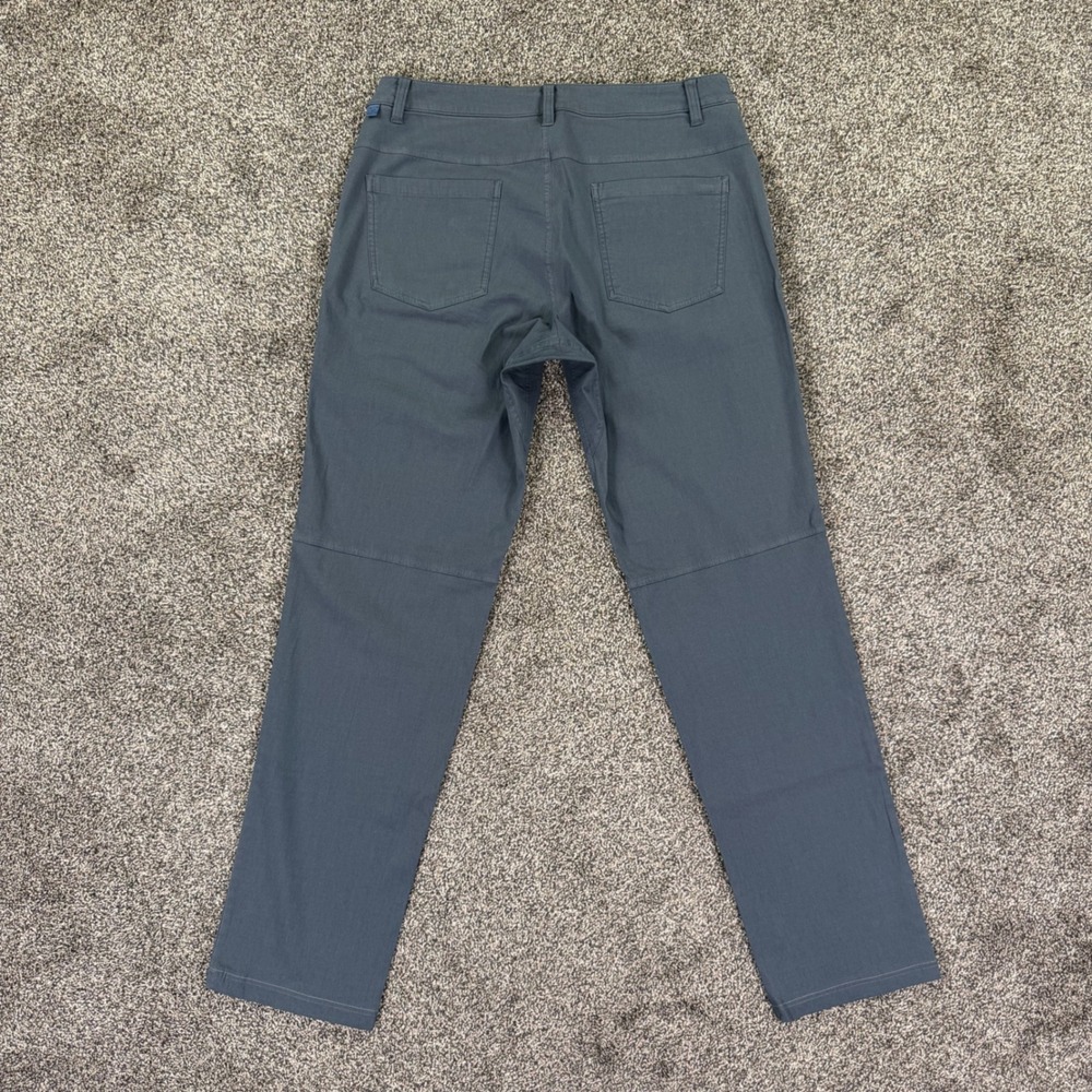 Lululemon Commission Pants Mens 31 Slim Fit Blue Chino Technical Trousers M5670S - Picture 2 of 11